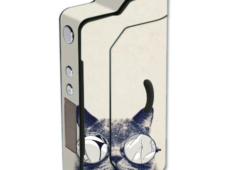 Cool Cat Kat Shades Glasses Tumblr Sigelei 150W TC Skin For Cheap