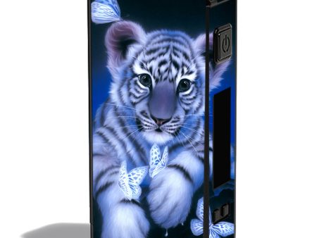 Cute White Tiger Cub Butterflies Innokin MVP 4 Skin Online now