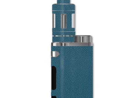 Blue Teal Leather Pattern Look eLeaf iStick Pico 75W Skin Online now