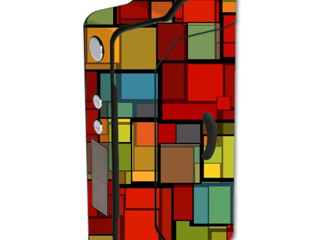 Abstract Colorful Square Pattern Sigelei 150W TC Skin Online now