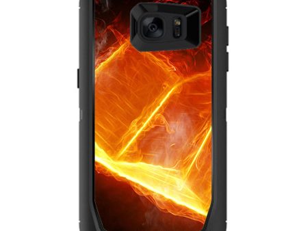 Fire, Flames Otterbox Defender Samsung Galaxy S7 Edge Skin Supply