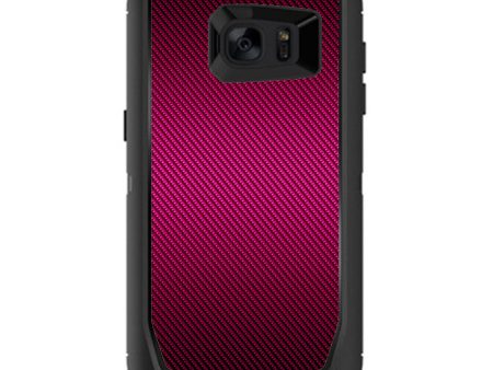 Purple,Black Carbon Fiber Graphite Otterbox Defender Samsung Galaxy S7 Edge Skin Fashion