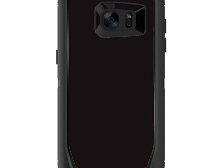 Solid Black Otterbox Defender Samsung Galaxy S7 Edge Skin Cheap