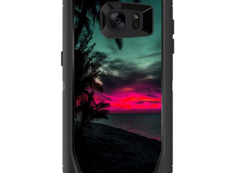 Ocean Sunset Pink Sky Otterbox Defender Samsung Galaxy S7 Edge Skin Supply