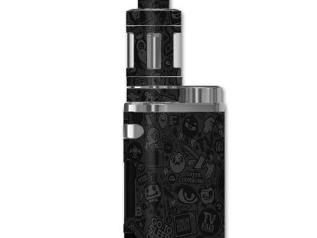 Black Sticker Slap Design eLeaf iStick Pico 75W Skin Discount