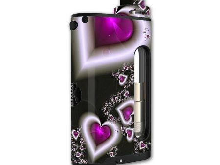 Glowing Hearts Pink White Kangertech Cupti Skin Supply