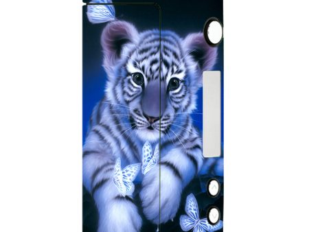 Cute White Tiger Cub Butterflies Sigelei Fuchai 200W Skin on Sale