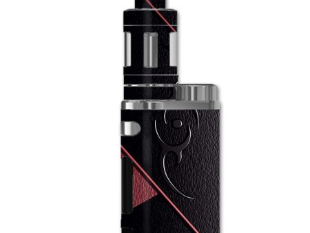 Black Red Leather Hindu Om Like Symbol eLeaf iStick Pico 75W Skin Sale