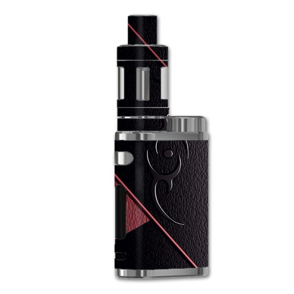 Black Red Leather Hindu Om Like Symbol eLeaf iStick Pico 75W Skin Sale