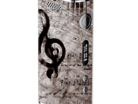 Vintage Piano Key Music Notes Book Page eLeaf iStick 100W Skin Discount