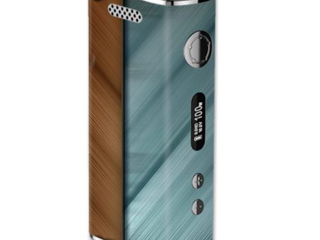 Blue Brown Rivets Metal Panel eLeaf iStick 100W Skin For Sale