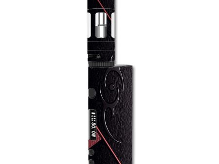 Black Red Leather Hindu Om Like Symbol Kangertech Subox Nano Skin Online now