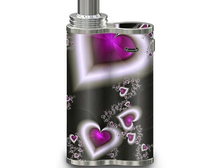 Glowing Hearts Pink White eLeaf iJustX Skin Supply