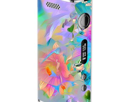 Watercolors Vibrant Floral Paint eLeaf iStick 100W Skin For Sale