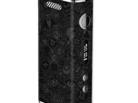 Black Sticker Slap Design eLeaf iStick 100W Skin Fashion