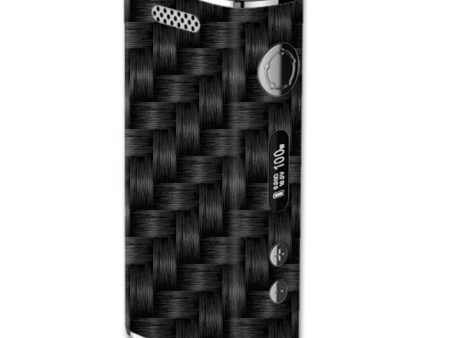 Black Grey Carbon Fiber Weave eLeaf iStick 100W Skin Online Hot Sale